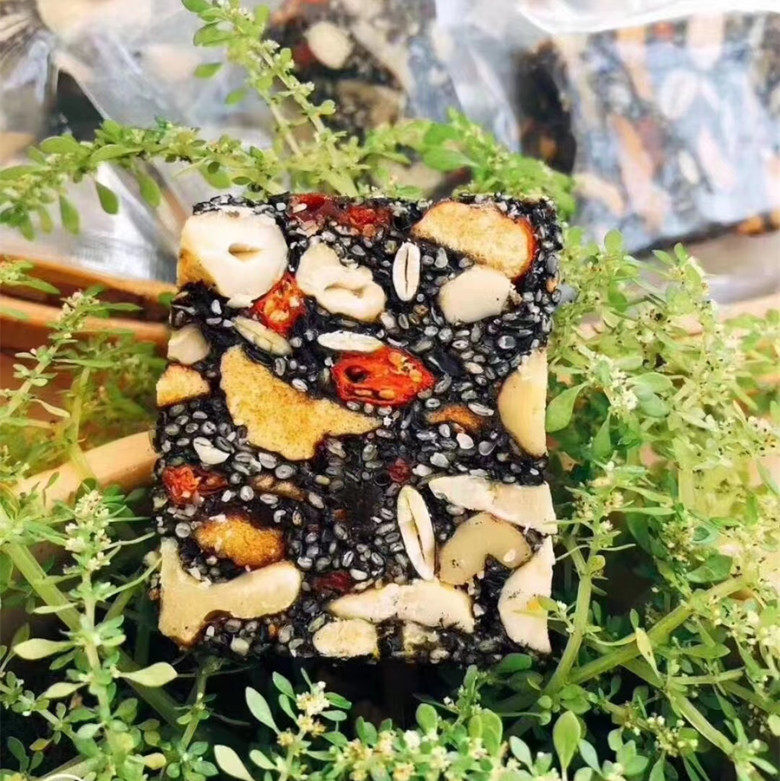 Farmhouse Handmade Black Sesame Red Date Walnut Cake