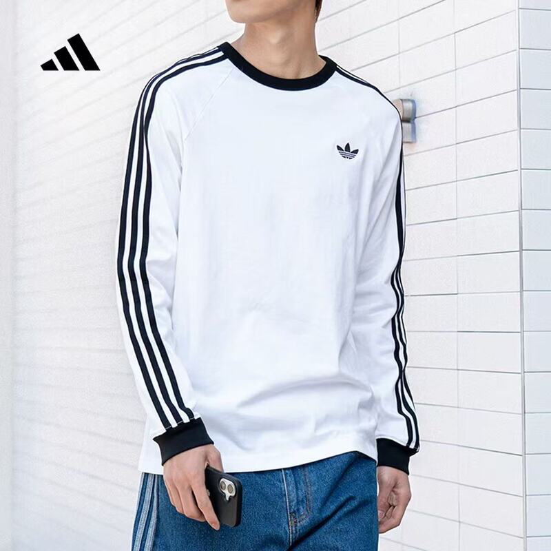 Adidas/Adidas Trefoil Men's Sports Casual Long-Sleeved T-Shirt Ke3545 Adidas/Adidas Trefoil Men's Sports Casual Long-Sleeved T-Shirt Ke3545