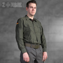 German German German Original Products Outdoor Retro Tactical Battle For Training Grey Green Long Sleeve Tooling Shirt Clothing T-shirt Male Coat