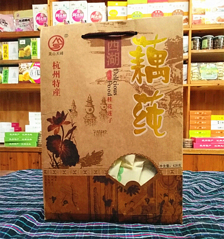 Hangzhou specialty Wushan Tianfeng lotus root powder osmanthus lotus seed West Lake lotus root 420g instant lotus root