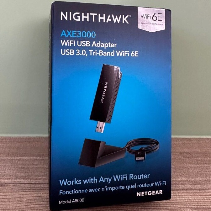 Netgear A8000 Wi-Fi6E Usb3.0 Wireless Network Card Axe3000 Nighthawk Nighthawk
