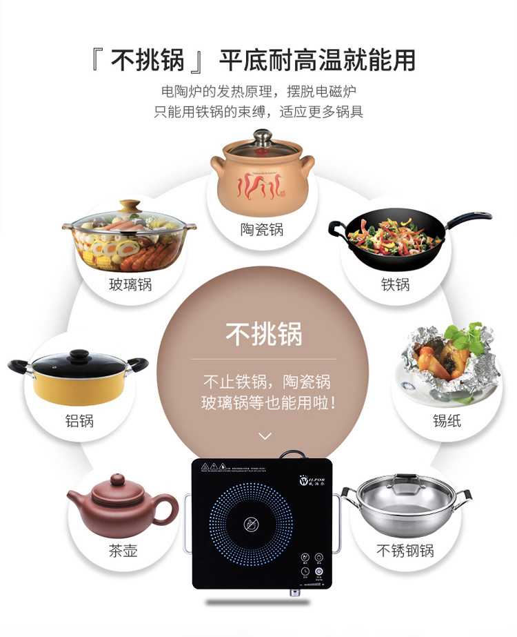 Bếp điện từ Pu Pu nhà bếp đối lưu công suất cao chính hãng bếp cảm ứng thông minh máy tính để bàn nhỏ mới xào bếp điện - Bếp điện bếp điện từ tiếng anh