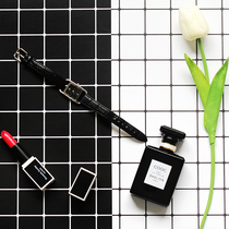 ins wind black and white plaid card paper bifacial Taobao shooting background cardboard table cushion photography with photo matching photo props