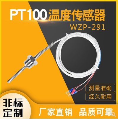 Pressure boiler Pt100 Thermal resistance platinum resistance temperature sensor threaded M8 M8 M12 M12 M27 M27