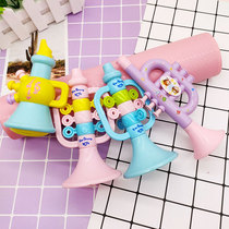 Childrens small toys can blow small trumpet baby cartoon plastic horn blowing musical instruments small gift toys wholesale