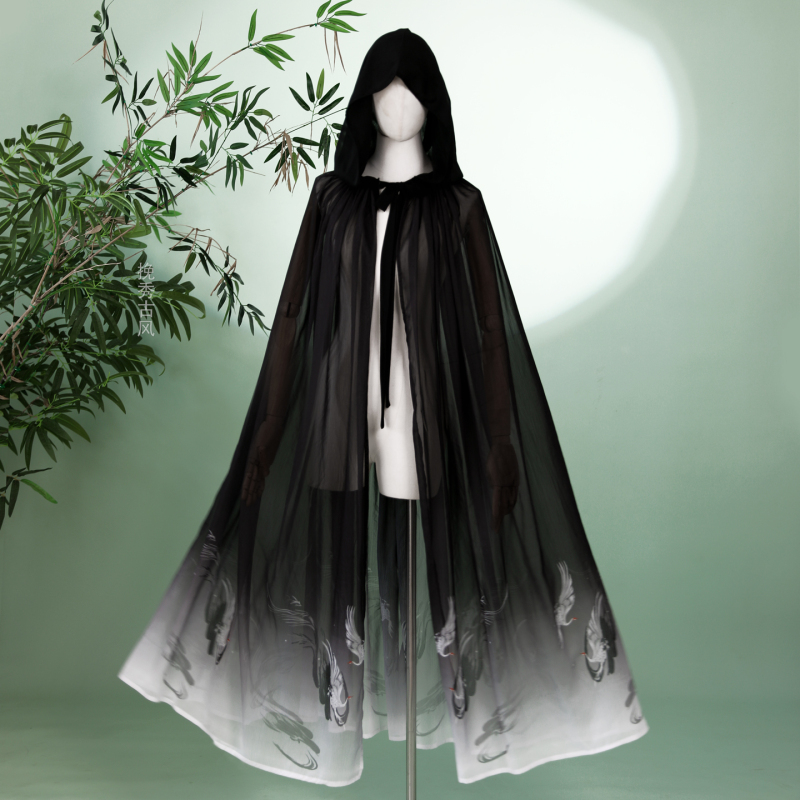 Feihe Gradient Cloak Knight Cape Spring/Summer Long Coat Unisex Daily Sun Protection 2020 Ming Style Couple