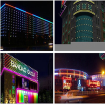 LED point light source outdoor waterproof wd-848051 lamp 5050 patch monochrome full color point light source exterior wall decorative lamp