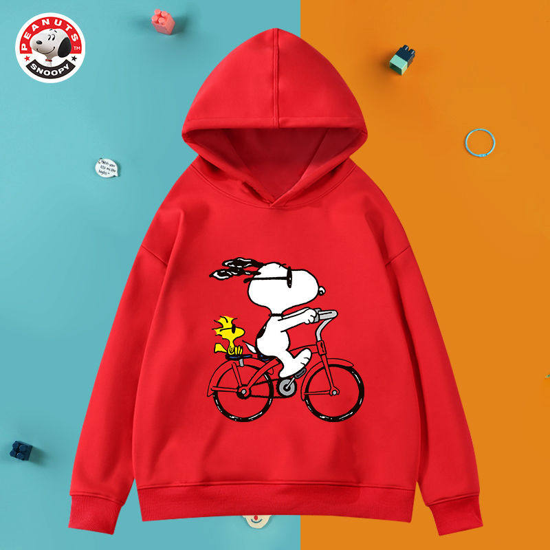 SNOOPY Shnuby boy acrosse spring dress casual new CUHK Tong blouses Comfort Foreign Pie Hooded Sweatshirt S