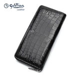 Мужская сумка с петлей на руку, маленькая сумка клатч, бумажник с молнией, кошелек, подарочная коробка, новая коллекция, крокодил