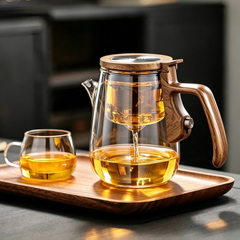 One-click filter teapot magnetic elegant cup
