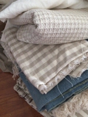 Лён 麻布料大块布头手工布头背景布头黄麻亚麻苎麻环创棉麻30元/5.8斤