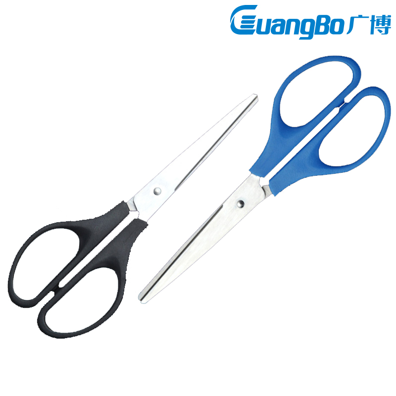 Guangbo stationery household sewing paper cutter sharp stainless steel industrial scissors hand-made hair kitchen scissors