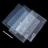 广博 A4 прозрачный пакет с файлом пластиковой пакет с утолщенными в зависимости от тестовых бумаг для сетки на молнии на молнии, многослойного хранения