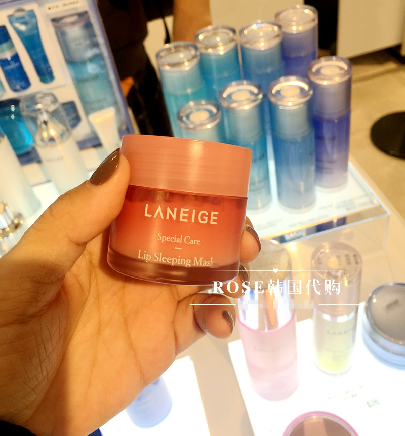 现货  ROSE海外LANEIGE兰芝睡眠唇膜唇部保湿滋润去角质去唇纹