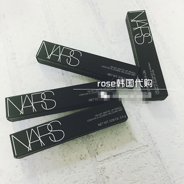 现货 Rose 韩国正品 NARS 豆沙色/姨妈色 天鹅绒哑光唇线笔