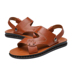 Giày sandal da nam màu đỏ 2018 mùa hè mới chính hãng Giày da nam đế mềm đế mềm đi biển đôi dép xăng đan nam Sandal