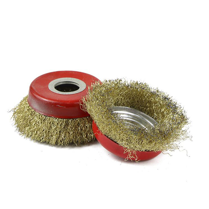 Wire Wheel 100 Angle Grinder Metal Rust Removal Grinding Wire Wheel Hand Grinding Wheel Wire Brushing Polishing 125 Bowl-Shaped Wire Brush