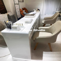 New wooden Japanese nail table simple modern Net red nail table single double three nail art cabinet