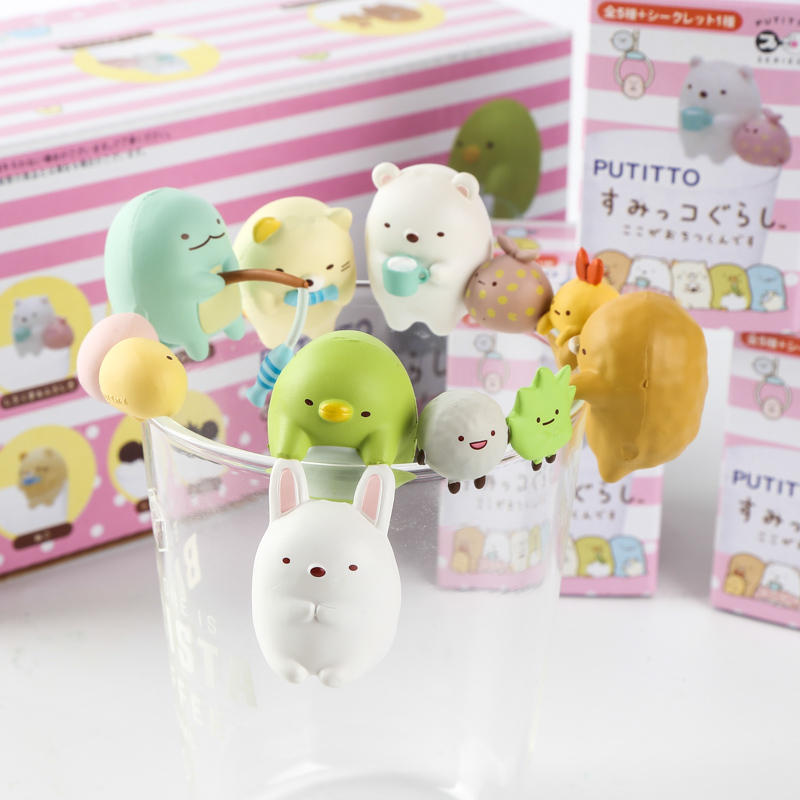 Japanese Corner Creatures, Corner Creatures, Cup Rim Decorations, Cup Rim, Cup Hangers, Tea Friends, Figurines