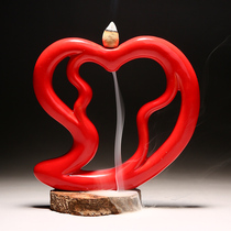 Reverse incense burner ceramic household aromatherapy indoor new Zen creative tea ceremony sandalwood Tower incense back fragrance ornaments