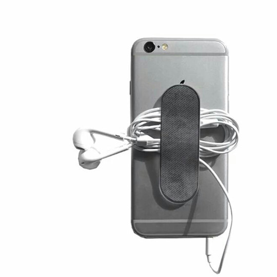 Lazy Phone Holder Clip, Lightweight Adhesive Type, Unisex, Solid Color Sliding Ring Buckle, Creative