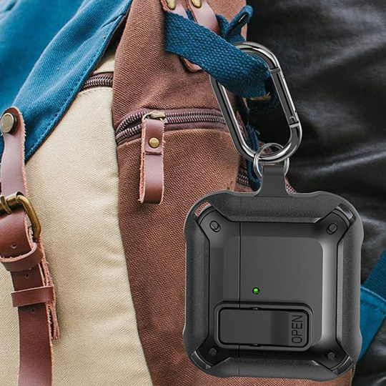 AirpodsPro2 protective cover buckle airpods 4th generation case suitable for Apple headphone protective case Airpodspro protective case anti-fall Huaqiangbei third generation Yuehu 4th generation earphone case mecha