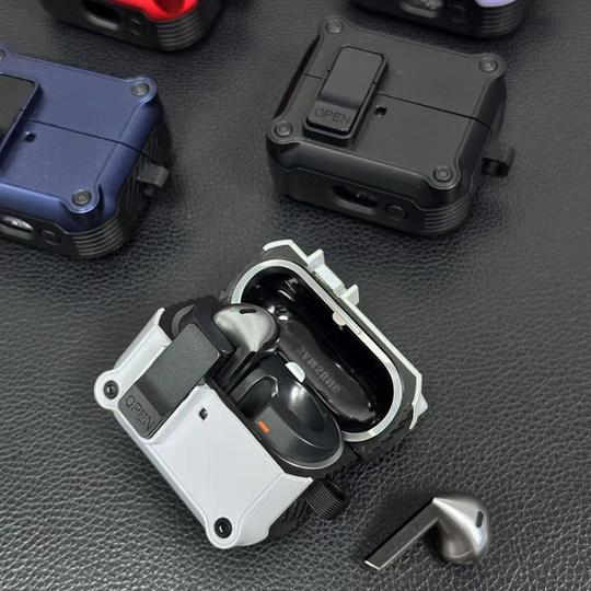 Mecha Galaxy Buds3Pro earphone case anti-fall lock suitable for Samsung Galaxy Buds 3 Pro protective cover Buds3 protective case simple soft case