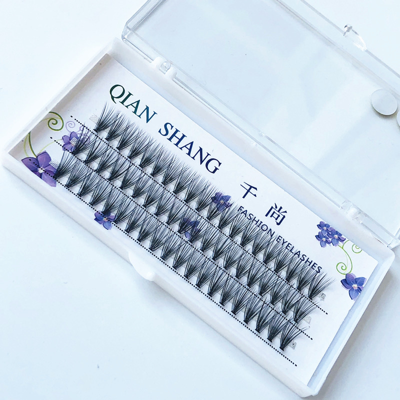 20 chủng 0,07 lông mi dày mềm, tơ tằm, tóc tự nhiên, tự ghép, lông mi, trồng lông mi giả - Lông mi giả keo gắn mi