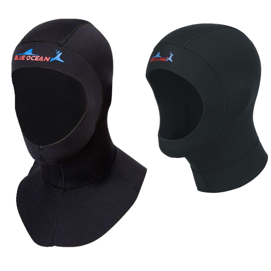 3MM DIVING cap Winter swimming cap Diving HEADGEAR Long shawl diving cap Shoulder diving cap Cold warm cap