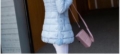 Áo chống mưa cổ áo lớn bằng vải cotton nữ mùa đông dài phù hợp với phiên bản Hàn Quốc của áo khoác mỏng mùa đông dày đặc biệt giải phóng mặt bằng nữ áo phao nữ 2020