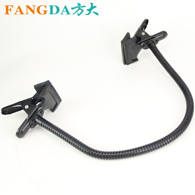 Double-headed magic tube connected to the big iron clip multi-functional auxiliary flat mouth reflector strong clip photographic equipment accessories