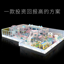 Small building block castle EPP childrens park naughty castle mall playground room expansion of broke-off equipment manufacturer