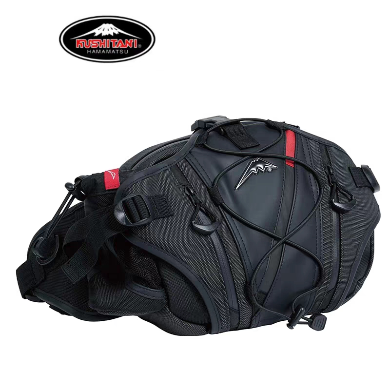 [Ready Stock] Japan Mount Fuji K3601 Cycling Waist Bag Hip Bag Crossbody Bag Black Kushitani
