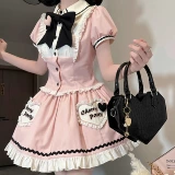 Оригинальная сумка через плечо, крокодиловый принт, стиль Лолита