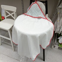 Krommie bath towel with hood baby blanket pure cotton 80*80cm