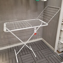 Balcony underwear Library quilt drying rack domestic IKEA Muliger drying rack white ground drying hanger