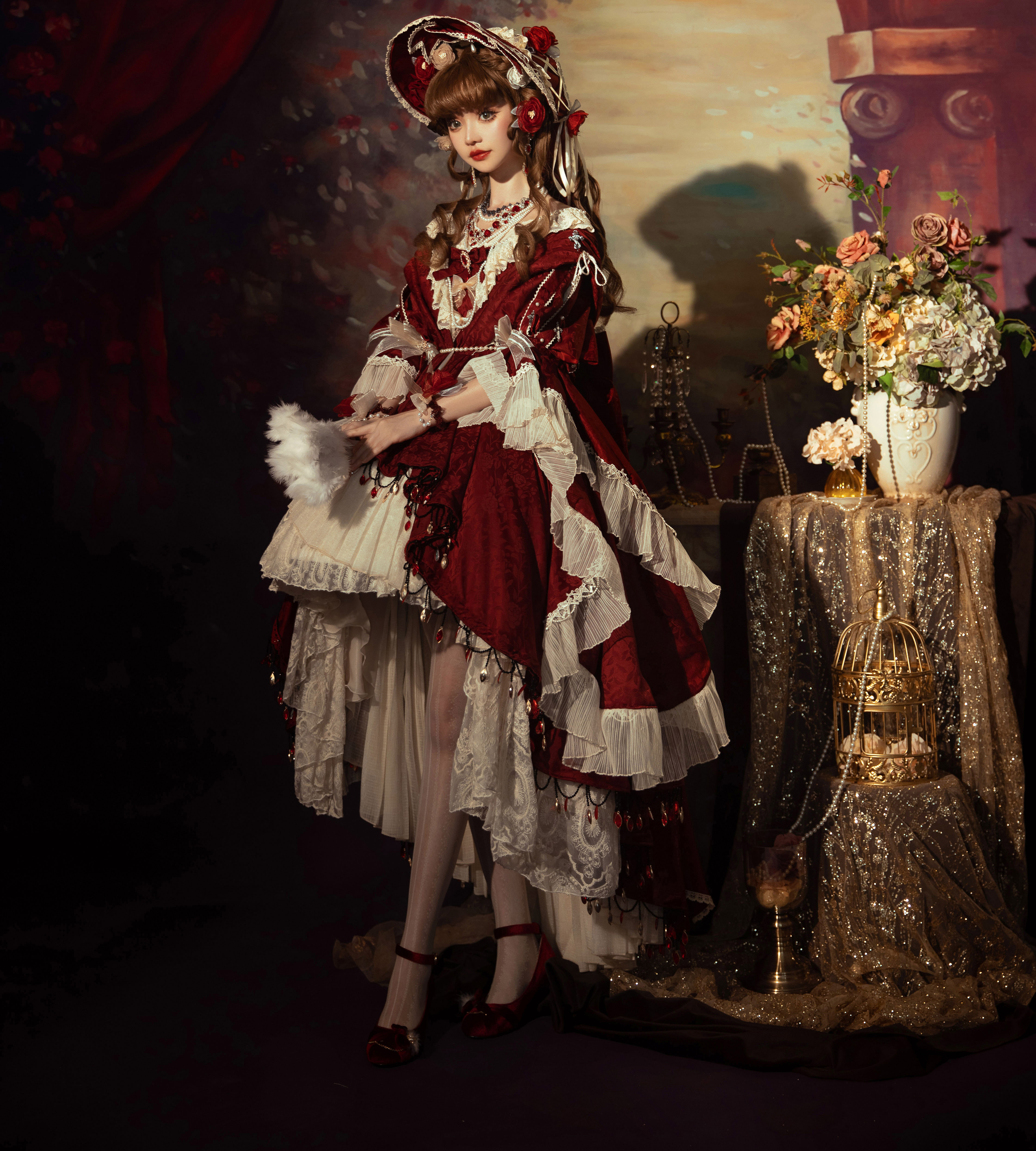 (Spot) On October 1st, the Margarita dark pattern version of Huaxia Lolita is out of print and gorgeous.