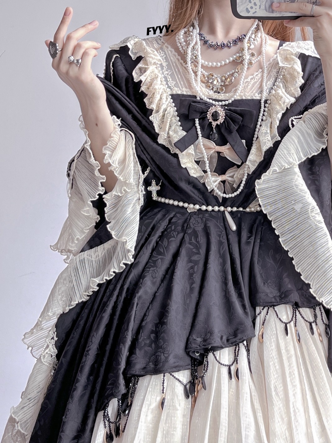 (Spot) Margarita Dark Pattern Version Drops Huaxia Lolita Gorgeous Court Style Flower Wedding on October 1st