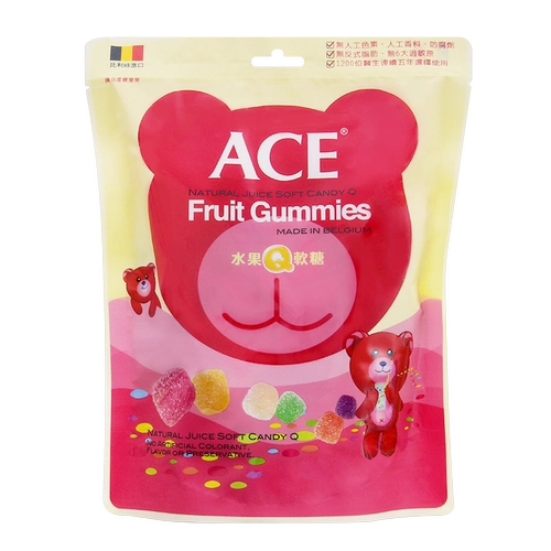 Taiwan Hot -Shelling в Бельгии импортированная детская помадка Ace Fruit Q Fudge Sugar Suck Magn 240G [Два кусочка продажи]