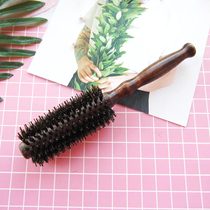 Pig Mane Hair Comb Roll Hair Comb Roll Comb Blow Straight Hair Liu Hai Pear Flower Head Inner Button Professional Hairdresser Styling Cylinder Comb