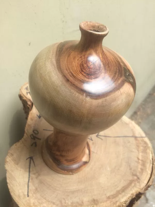 Lon trà lon gỗ xoay lon gỗ khay gỗ rắn lọ gỗ ​​tấm gỗ rắn bát đĩa gỗ rắn bát - Tấm
