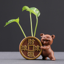 Handmade personality creative purple sand tea pet tea tray decorative ornaments