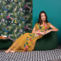 Bean bag lazy sofa tatami Net red retro balcony small bedroom small apartment girl light luxury lying