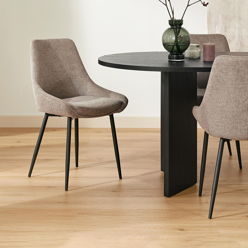 Modern Simple Dining Chair Fabric Home Desk Stool Back Makeup Chair Scandinavian Restaurant Accessible Luxury Dining Table Chair