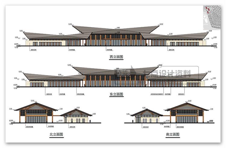 Z039新中式旅游度假别墅规划、别墅建筑方案设计文本+cad-15