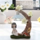 Wind Girl Franch Night Light-White