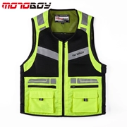 Xe mô tô phản quang vest vest xe máy nam cưỡi quần áo an toàn bốn mùa vest đêm sáng bóng - Xe máy Rider thiết bị