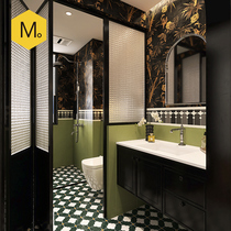 Momojia Nanyang retro bathroom tiles French medieval style bathroom tiles toilet floor tiles kitchen wall tiles