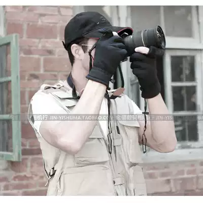 Canon waterproof and cold-proof non-slip SLR camera fingerless photography gloves professional outdoor men and women to keep warm in autumn and winter