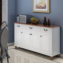 Mediterranean sideboard modern minimalist wine cabinet American microwave oven cupboard living room locker paint tea cabinet